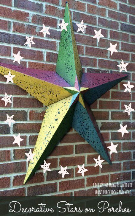 metal stars on porches